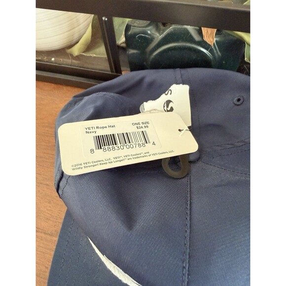 NEW Yeti Coolers Rope Hat Navy Blue Snapback NWT - Picture 2 of 5